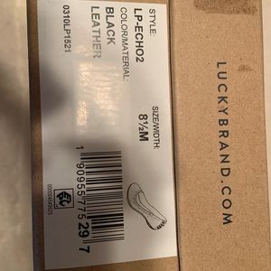 Lucky brand genuine leather flats. Nib. 8 1/2.